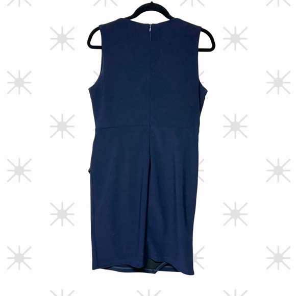 350 - Women's Laura Navy Blue Dress - Picture 2 of 13